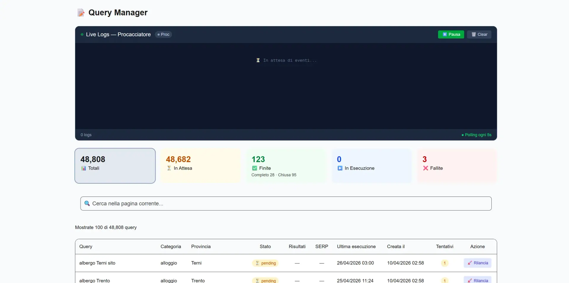 Agentic query and orchestration