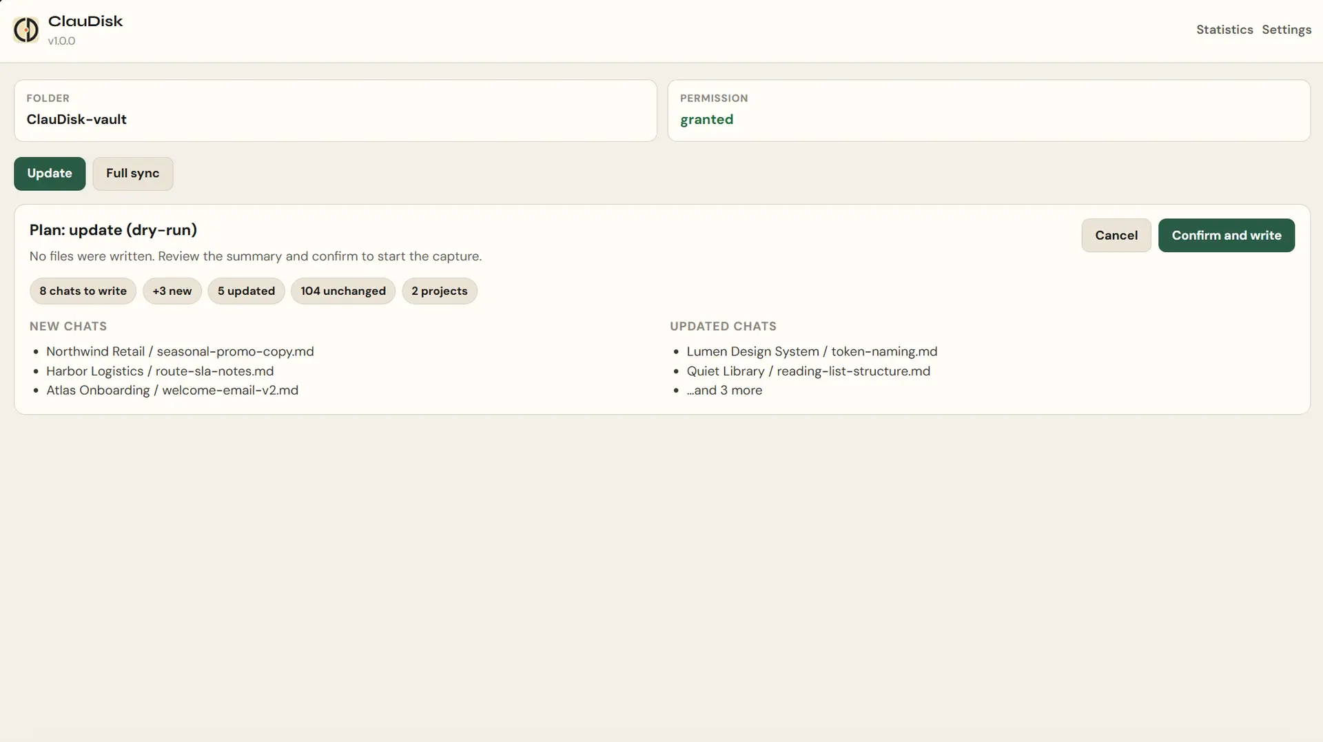 ClauDisk pronto alla sync