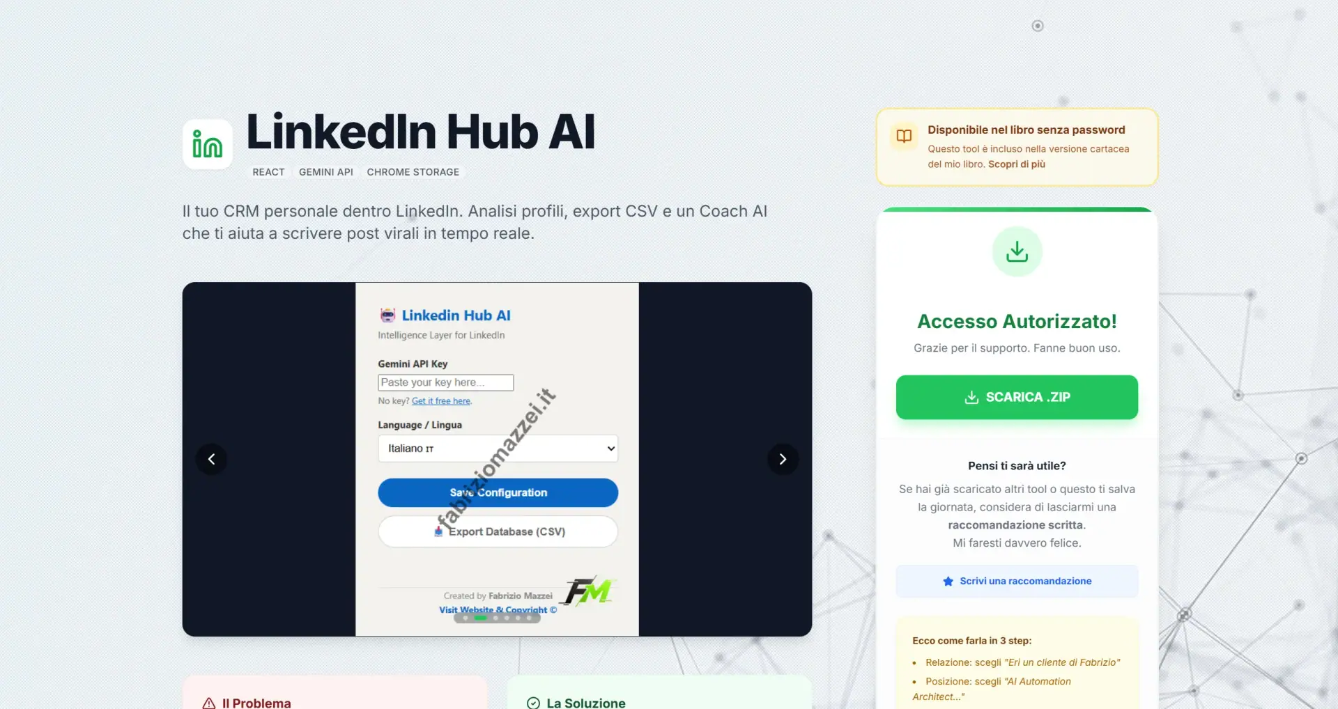 Estensione LinkedIn Hub AI